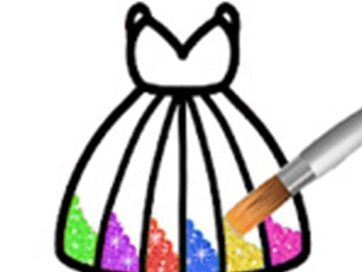 Princess Glitter Coloring Game For Kids