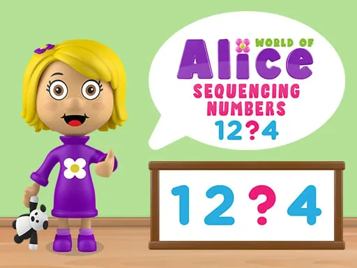World of Alice Sequencing Numbers Puzzle Game